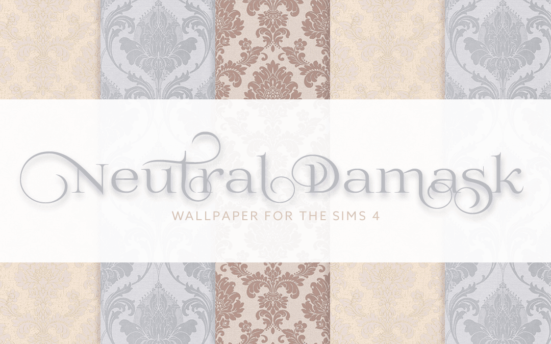Скриншот мода Обои Neutral Damask Wallpaper